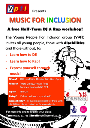 Ypfi rap workshop poster